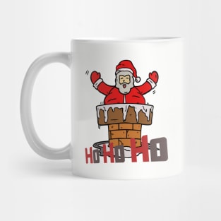 Stuck Santa Claus on Top Mug